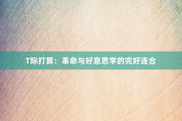 T际打算：革命与好意思学的完好连合